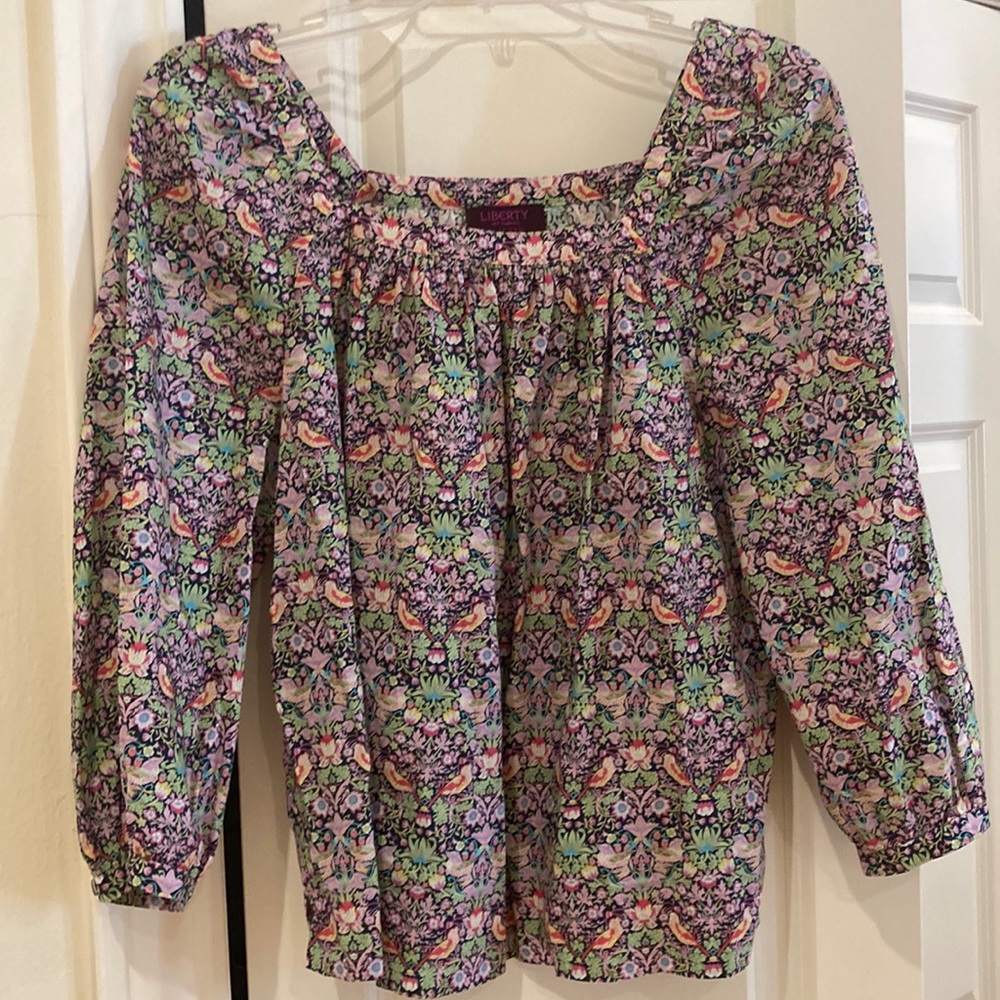 J Crew Liberty floral print blouse